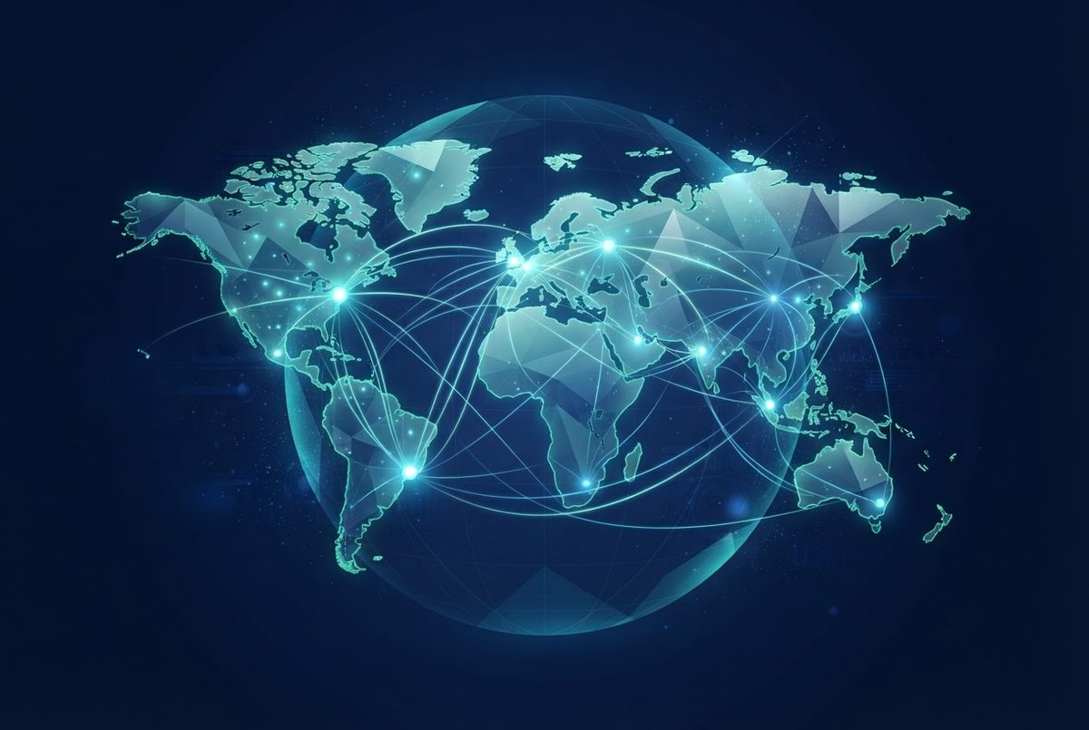 Global language connection across continents